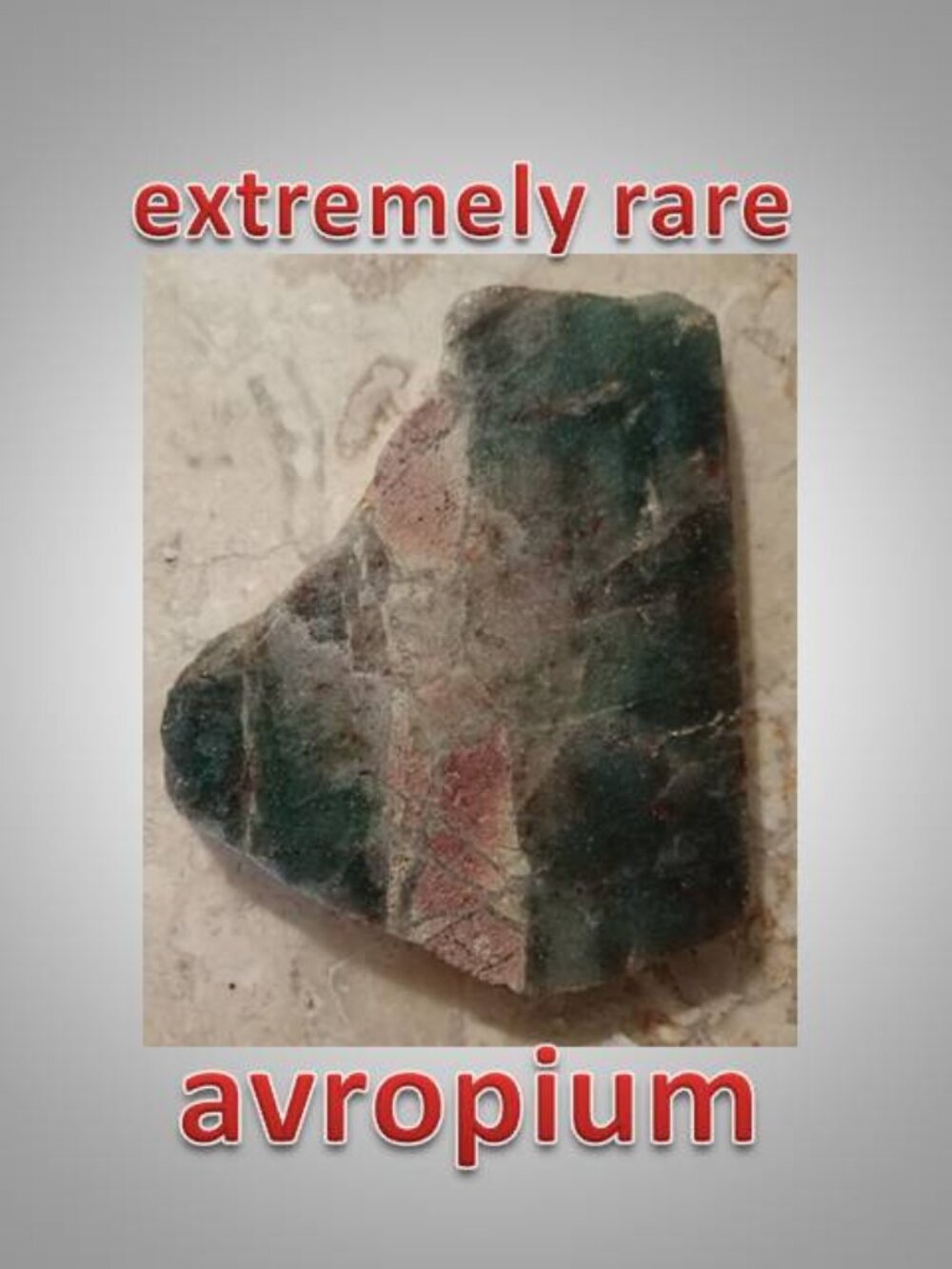EXTREMELY RARE! avropium crystal mineral stone 02